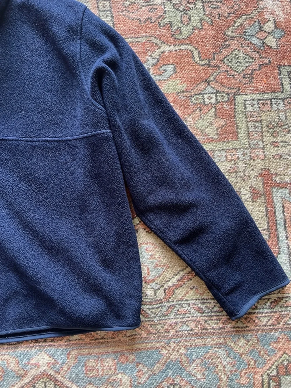 L.L. Bean Navy Fleece Polartec Pullover